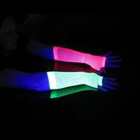 Long UV Fishnet Gloves