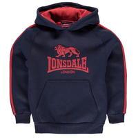 lonsdale 2 stripe hoody junior boys