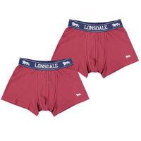 Lonsdale 2 Pack Trunk Junior Boys