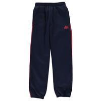 lonsdale 2 stripe jogging bottoms junior boys