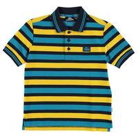 Lonsdale Block Stripe Polo Shirt Junior Boys