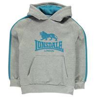 lonsdale 2 stripe hoody junior boys