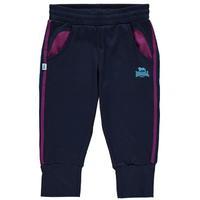 Lonsdale 2 Stripe Three Quarter Jogging Bottoms Junior Girls