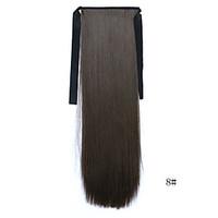 Long Ponytail Clip In Pony Tail Hair Extension Wrap on Hair Piece Straight Style Ponytails Synthetic Hair Extensions