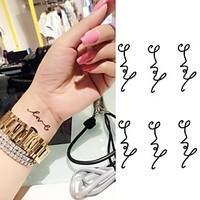 love symbol personality letters tattoo stickers temporary tattoos1 pc