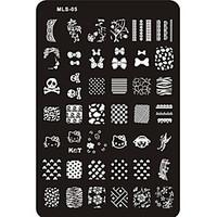 lovely nail art stamping image plate nail art template nail stencil no ...