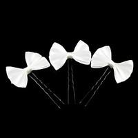 Lovely Satin Bow Flower Girl Hairpins/Headpiece (Set of 3)