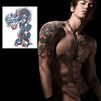 Loong Chinese Dragon Tattoo Stickers Temporary Tattoos(1 Pc)