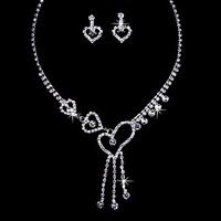 Love Alloy Wedding/Party Jewelry Set With Rhinestone