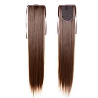 Long Ponytail Extentions 22inch 55cm 100g #16 Synthetic Drawstring Ponytail Long Silky Straight Ponytail