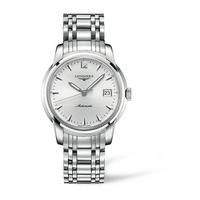 Longines Saint-Imier men\'s automatic silver dial stainless steel bracelet watch