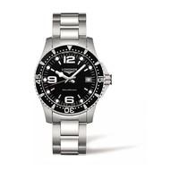 longines sport hydroconquest ladies black dial stainless steel watch