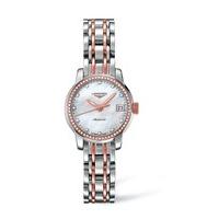 Longines Saint-Imier ladies\' automatic diamond-set two-tone bracelet watch