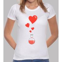 Love Chemistry Flask of Hearts Geek white