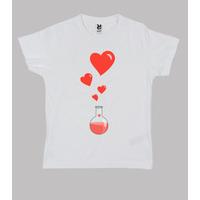 Love Chemistry Flask of Hearts Geek white