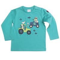 long sleeved baby top turquoise quality kids boys girls