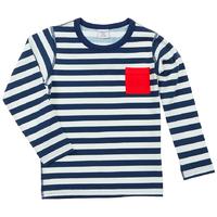 long sleeve top blue quality kids boys girls