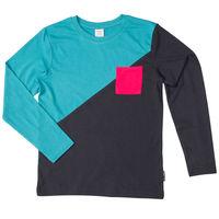 long sleeved kids top turquoise quality kids boys girls