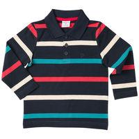 Long Sleeved Baby Rugby Shirt - Blue quality kids boys girls