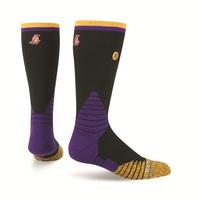 Los Angeles Lakers Stance On-Court Road Crew Socks