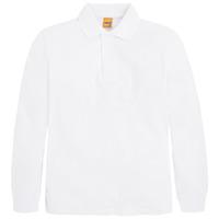 long sleeve cotton pique polo shirt mayoral