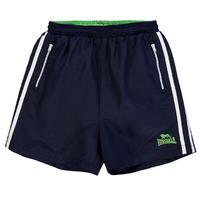 lonsdale two stripe woven shorts junior boys