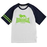 Lonsdale Large Logo Raglan T Shirt Junior Boys