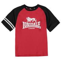 Lonsdale Large Logo Raglan T Shirt Junior Boys