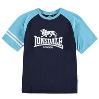 Lonsdale Large Logo Raglan T Shirt Junior Boys