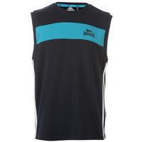 Lonsdale 2 Stripe Sleeveless T Shirt Junior Boys