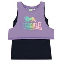 Lonsdale Layer Vest Junior Girls