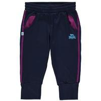 Lonsdale 2 Stripe Three Quarter Jogging Bottoms Junior Girls