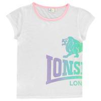 Lonsdale LL Crew Tee Junior Girls