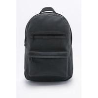 Loom Rigby Black Zip Curved Backpack, BLACK