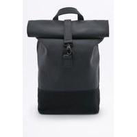 loom matte black rolltop backpack black