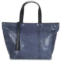 loxwood ramita mm velours snake print womens shopper bag in blue