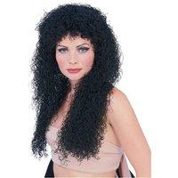 Long Frizzy Curly Boogie Babe Wig Fancy Dress