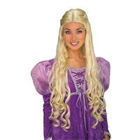 Long Blonde Medieval Guinevere Wig