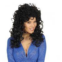 Long Black Ladies Curly Wig