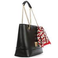 Love Moschino Black Scarf Shopper Bag