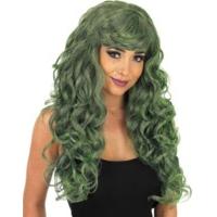 Long Green Ladies Curly Temptress Wig
