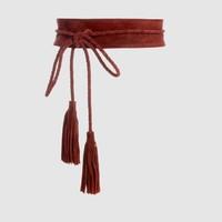 Long Suede Belt