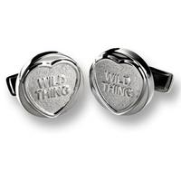 Love Hearts Silver Wild Thing Cufflinks CL403