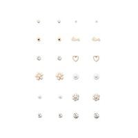 Love & Faux Pearl Stud Set