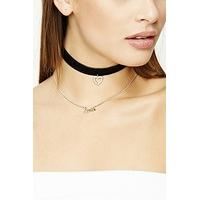 Love Choker and Necklace Set