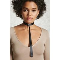 Loop Tie Ribbon Drop Choker