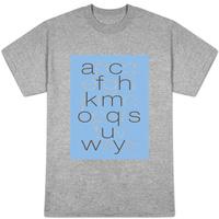 Lower Case Alphabet on Blue