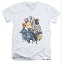lord of the rings collage of evil v neck