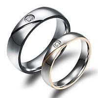 LOVE Luxury Classic Puzzle Love Couples Together Never Part Titanium Steel Ring Promis rings for couples