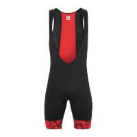 look pulse bib shorts blackred xl